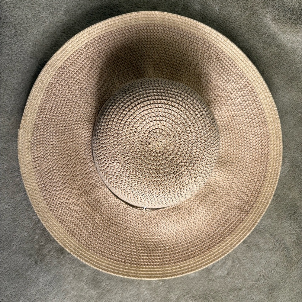 Midwest Tan & Brown Woven Sun Hat - Picture 4 of 10